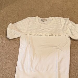 LOFT Ivory Knit Top